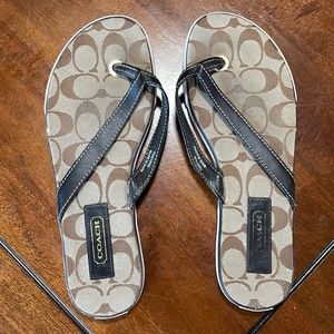 Coach flip flops